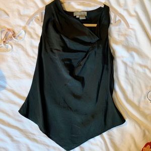 Structured silk/cotton blouse